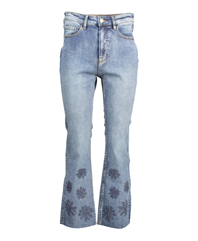 

Джинсы из денима с вышивкой Desigual, синий