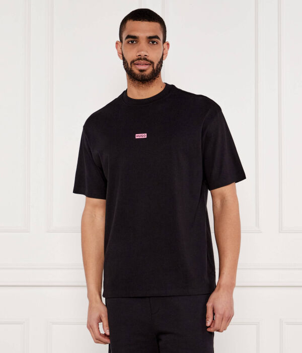 

Футболка из нейлона Relaxed fit Hugo Blue, черный