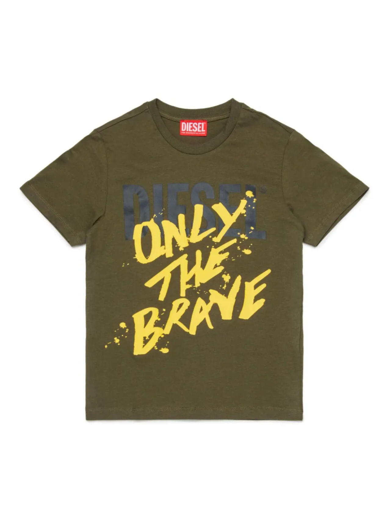 

Diesel Kids футболка Only The Brave с логотипом, зеленый