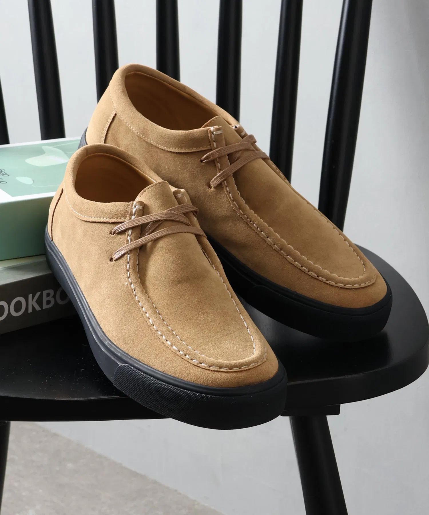 Мужские мокасины из искусственной замши U.S. POLO ASSN. с логотипом цвета кэмел