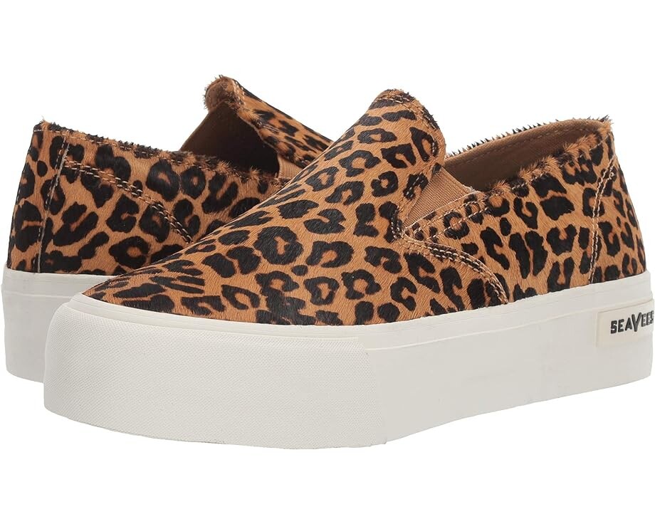 

Кроссовки SeaVees Baja Platform Mulholland, цвет Leopard Cow Hide