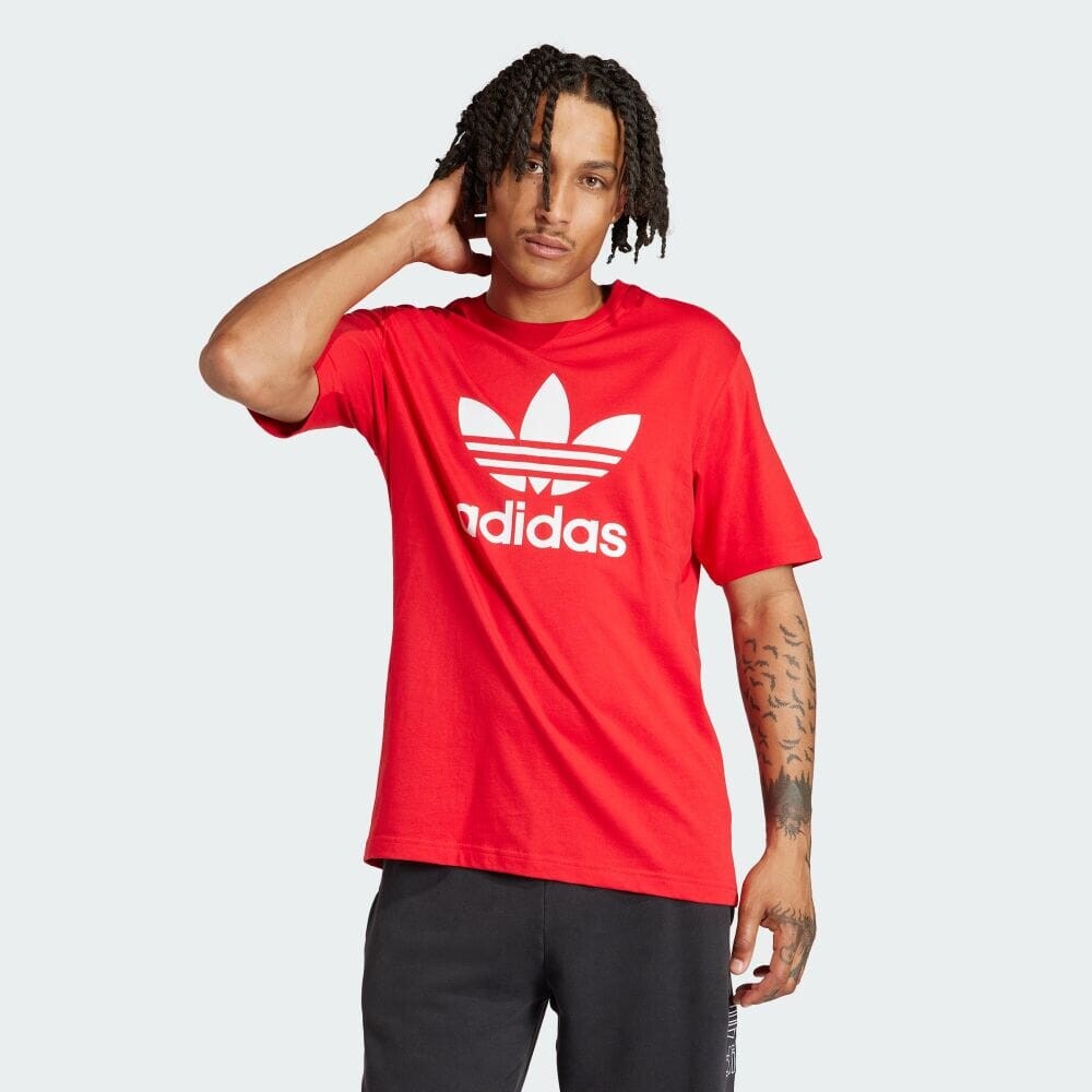

Футболка Adidas Adicolor Trefoil Short Sleeve T-Shirt, цвет Better Scarlet
