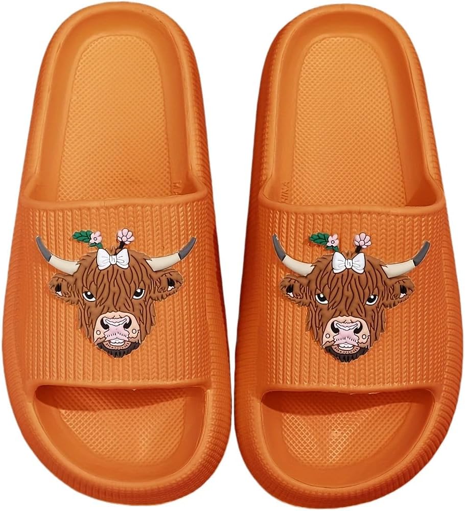 

Женские и мужские слайдеры WIRETRAN Cloud, шлепанцы для душа, быстросохнущие, с открытым носком, мягкие и удобные, с толстой подошвой, для дома и улицы, пляжные слайдеры, оранжевый