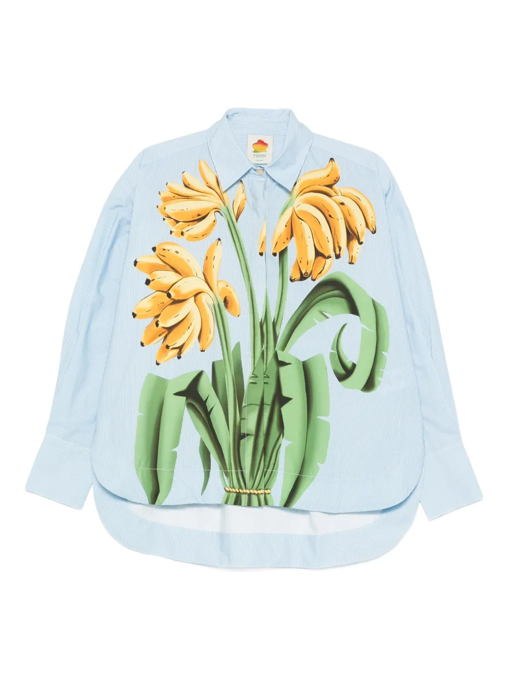 

Рубашка с принтом бананов FARM Rio, синий