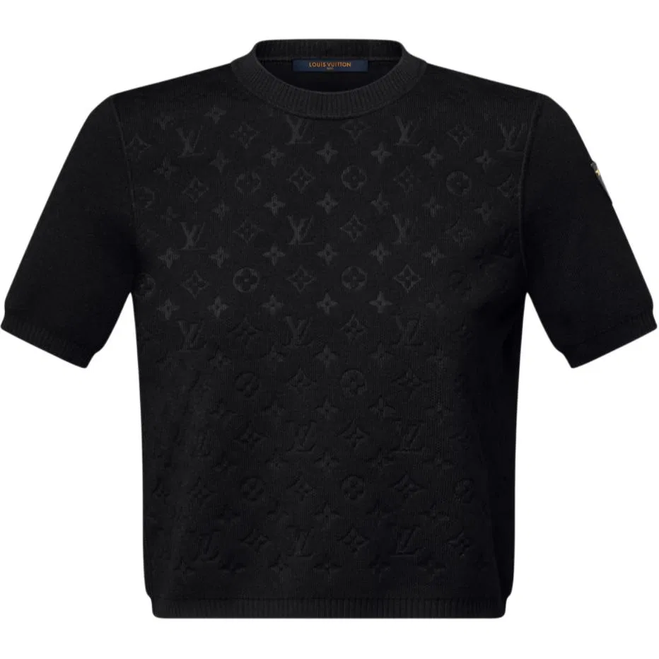 Джемпер женский Black с круглым вырезом LOUIS VUITTON