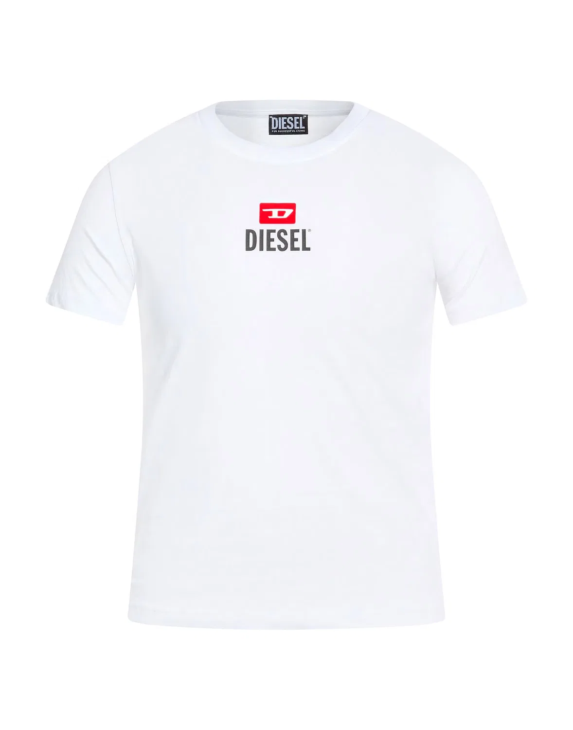 Футболка с логотипом Diesel белая