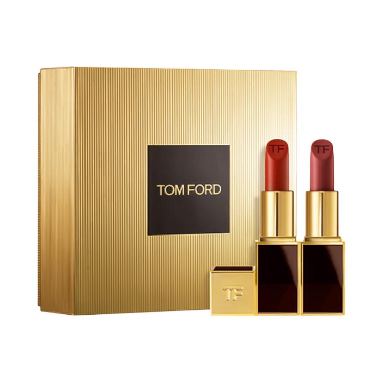 

TOM FORD Набор губных помад TF Qixi Festival Limited Black Tube с атласным блеском, легко растушевывается, оттенки Complexion 3.5g+3g