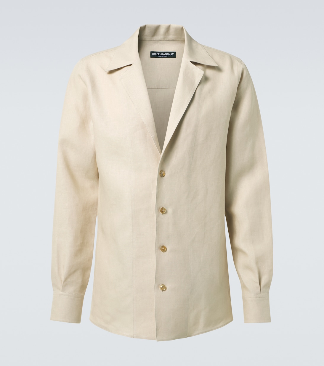 

Льняная рубашка-оверсайз Dolce&Gabbana, Powder Beige