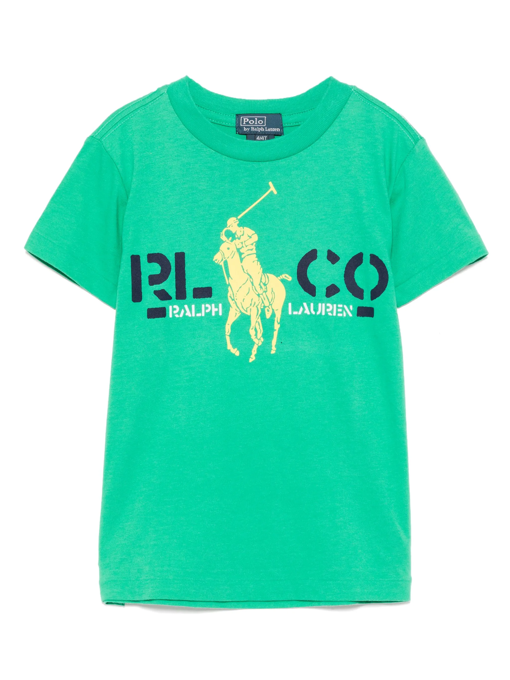 

Футболка с логотипом Polo Ralph Lauren Kids, зеленый