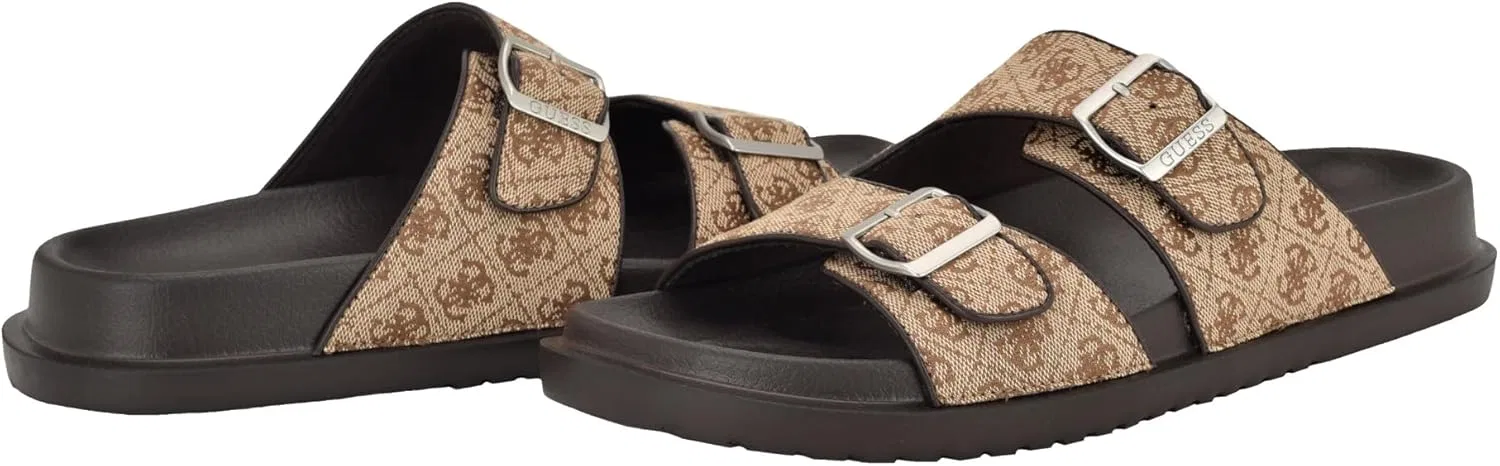 Мужские сандалии Guess Verone, Tan Logo Multi 230 — фото 2