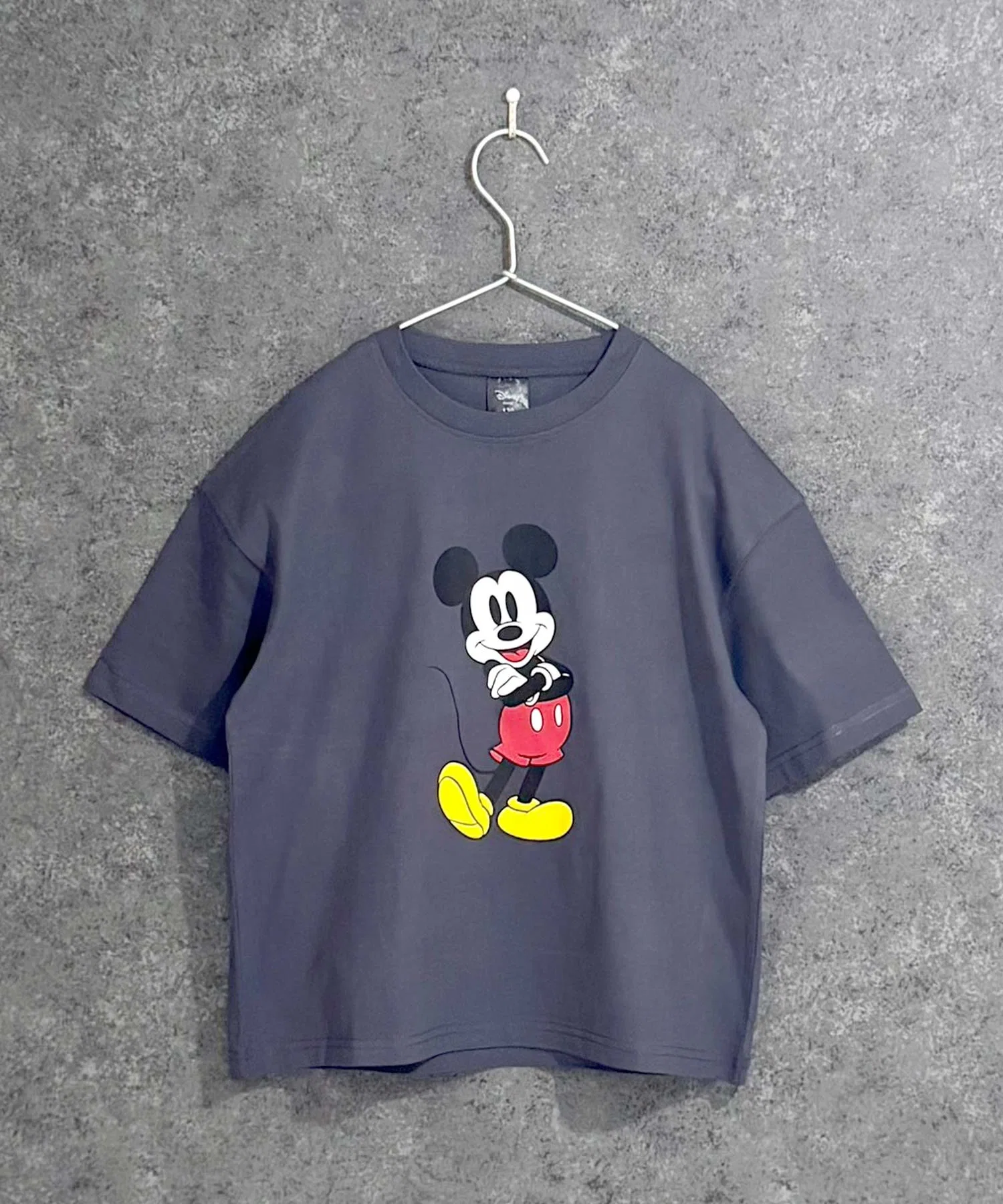Детская футболка Mickey Mouse оверсайз Disney серая — фото 2