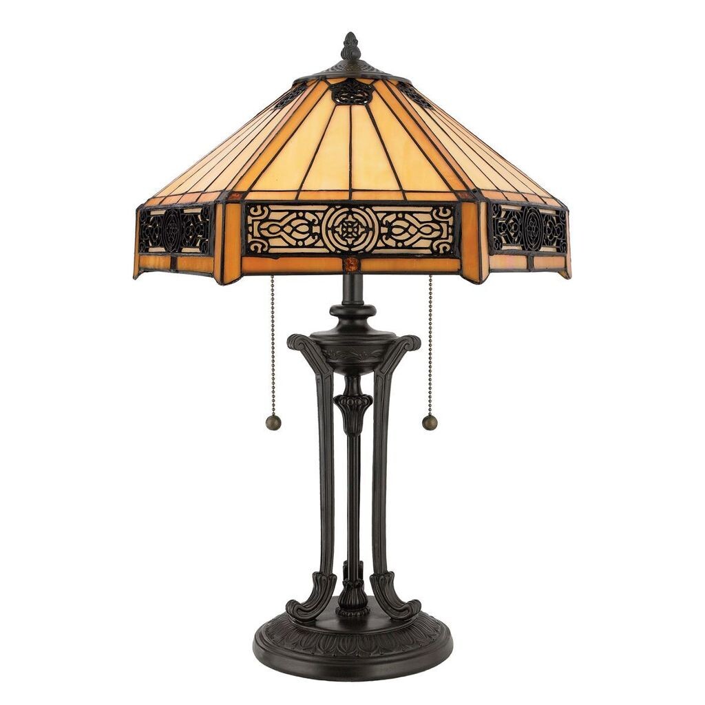

Лампа Indus, винтажная бронза и стекло Тиффани. Elstead Lighting