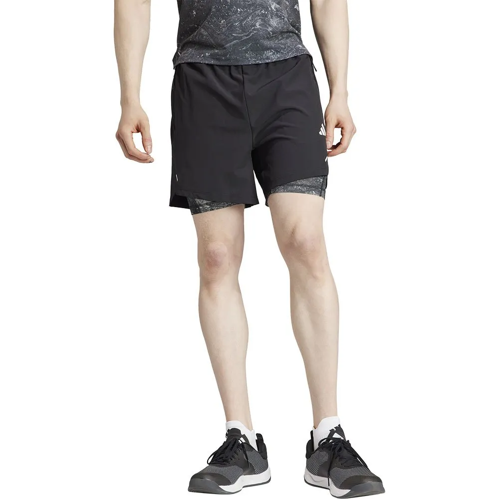 

Шорты adidas Woven Power 5В'' 2 in 1 shorts, черный