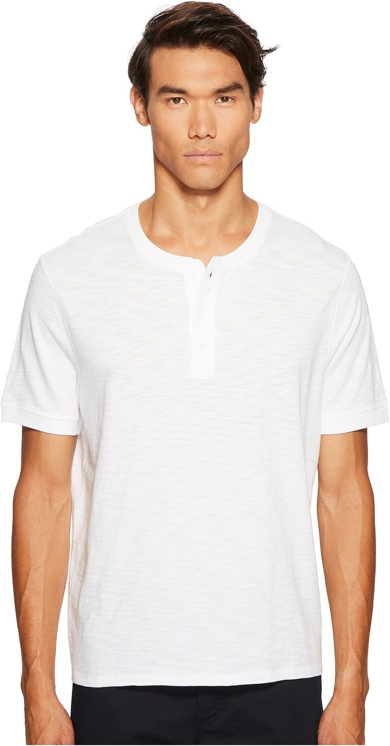 

Футболка Vince Classic Short Sleeve Henley, цвет Optic White