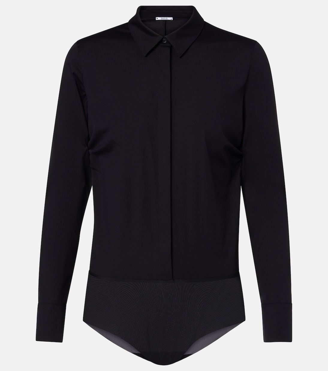 

Боди из хлопкового поплина Wolford, черный
