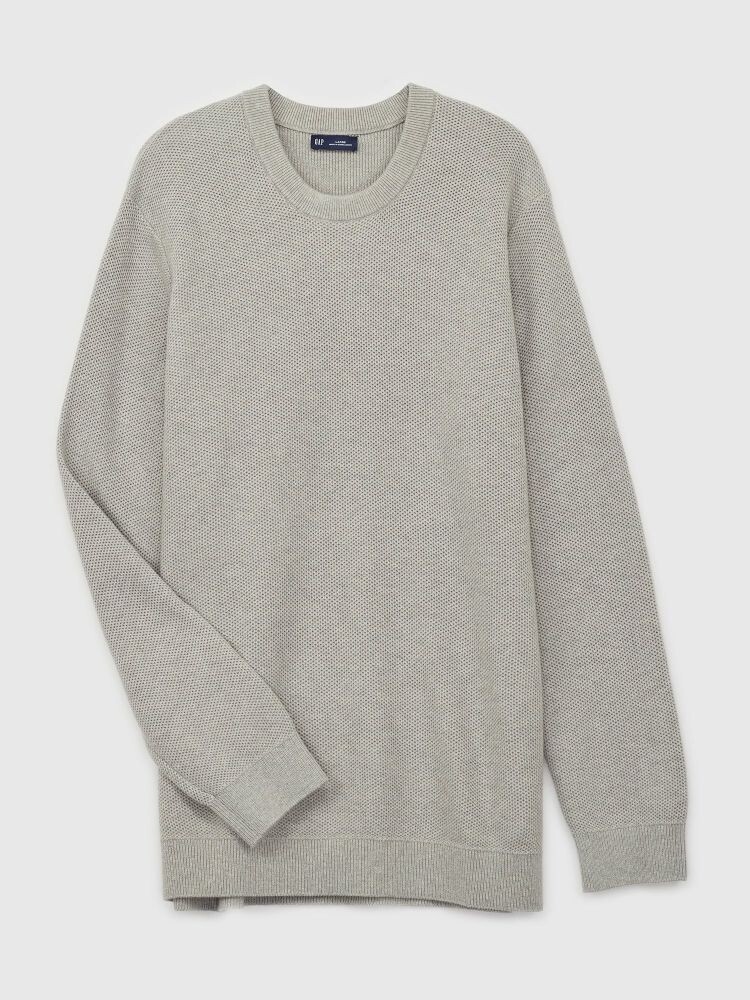 

Фактурный свитер Gap, серый