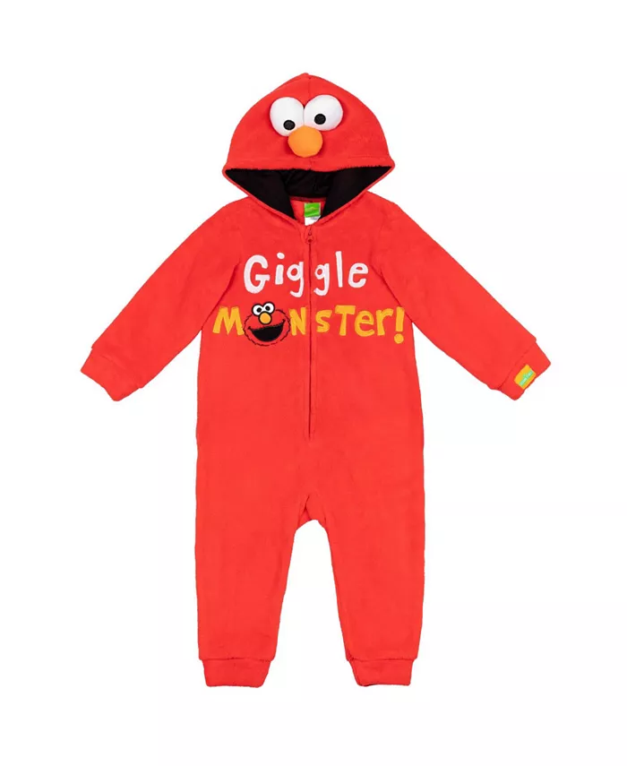 

Детский комбинезон на молнии для мальчиков Sesame Street, красный