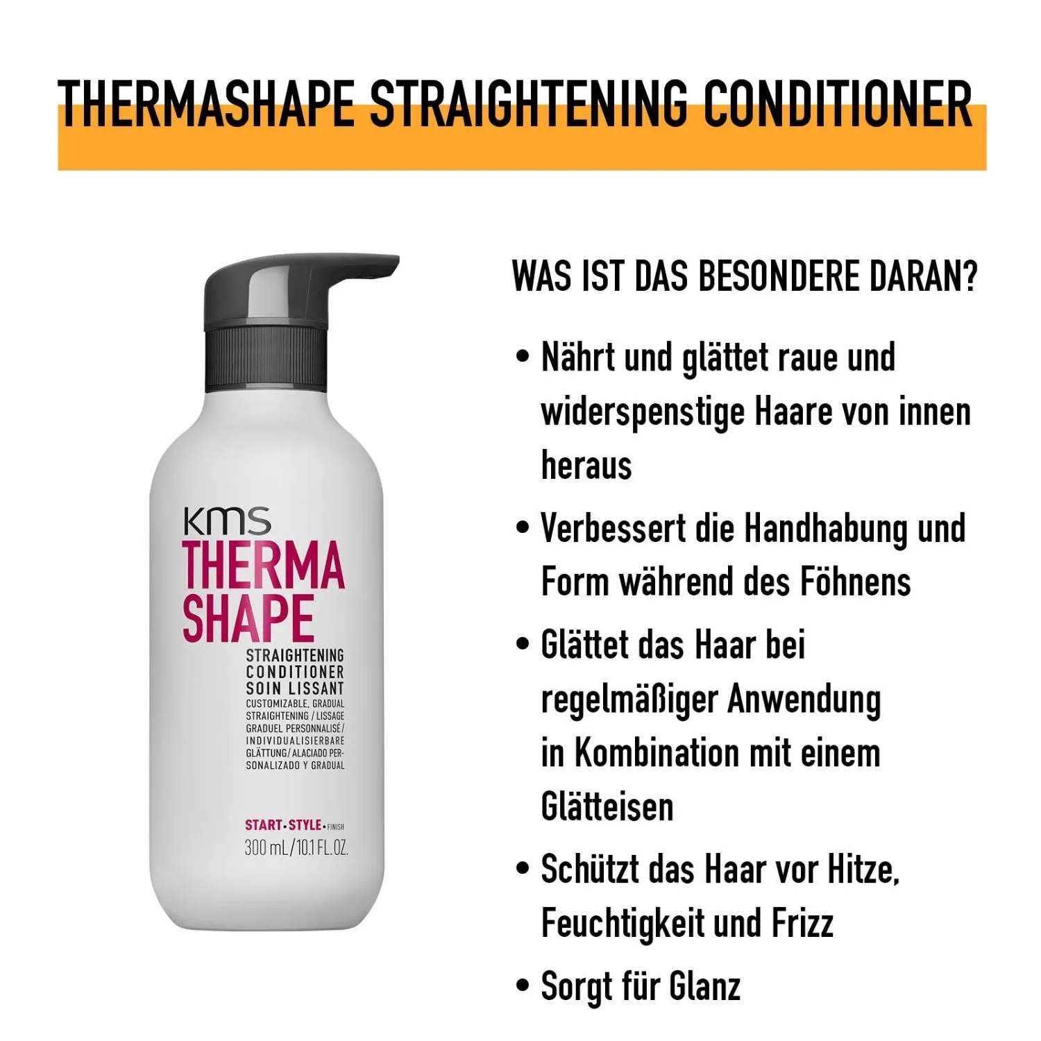 Кондиционер для выпрямления волос Thermashape Kms, 300 мл — фото 2