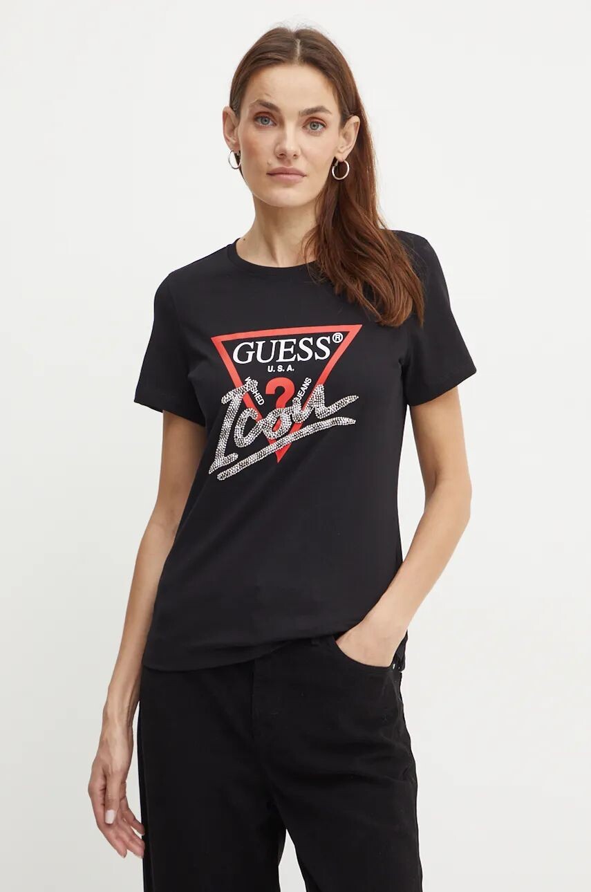 

Футболка Guess из хлопка, черный