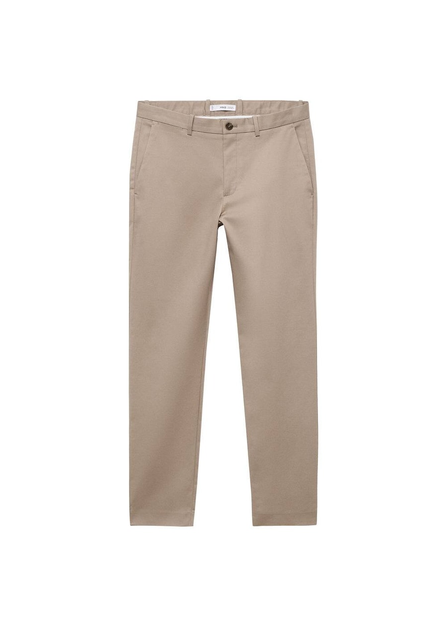 

Узкие брюки-чинос MANGO MAN Dublino, бежевый