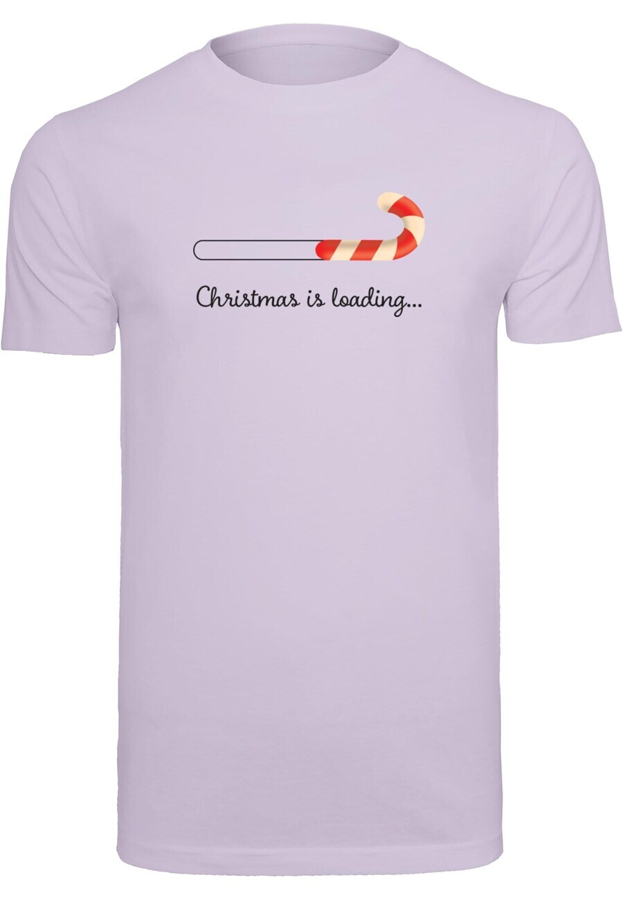 

Футболка Merchcode CHRISTMAS LOADING, светло-фиолетовый