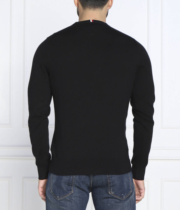 Свитер мужской Tommy Hilfiger Regular Fit, черный — фото 4