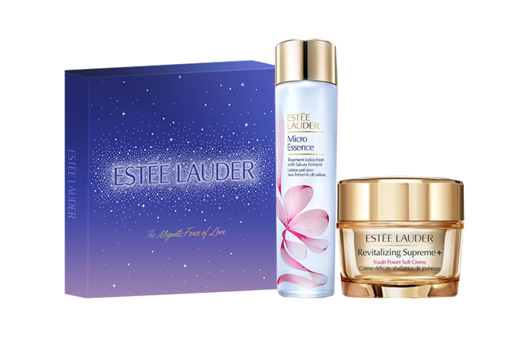 YASHILANDAI Star Puff Box Sakura Raw Liquid 200мл + Collagen Cream 50мл ESTEE LAUDER, Sakura Raw Liquid 200ml + Collagen Cream 50ml — фото 3