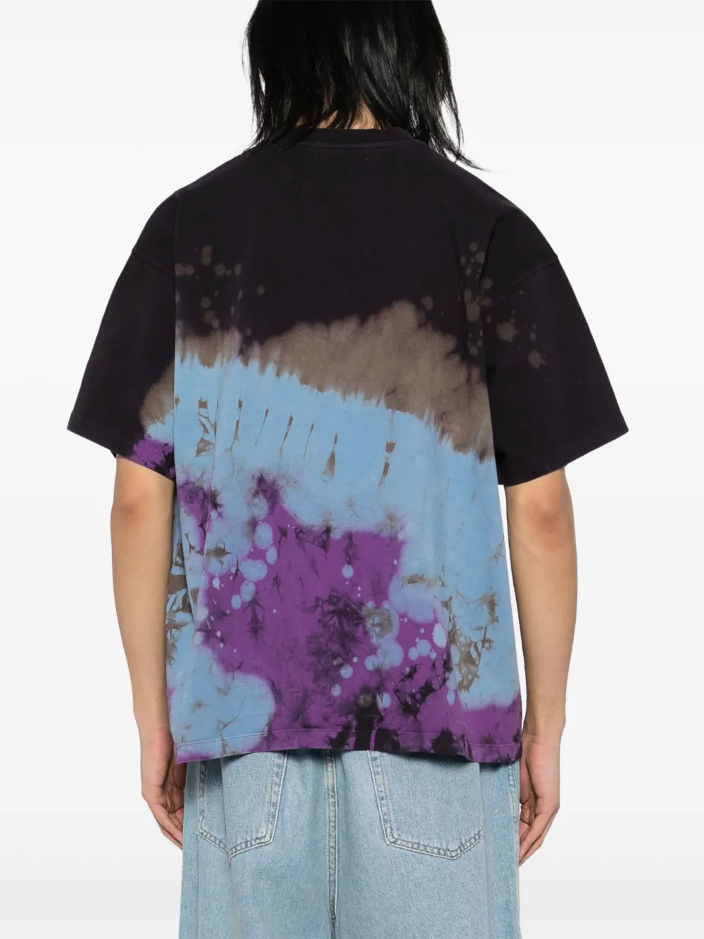 Футболка Dye College A BATHING APE, фиолетовый — фото 3