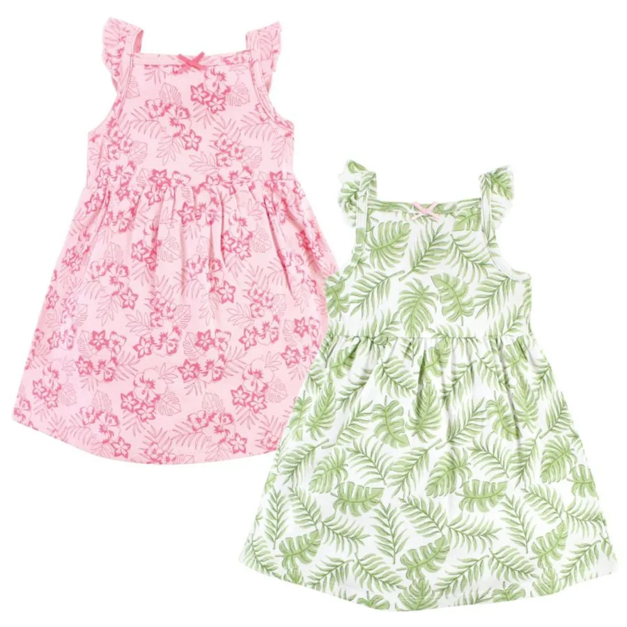 Комплект из 2 платьев без рукавов Hudson Baby, Palm Leaf