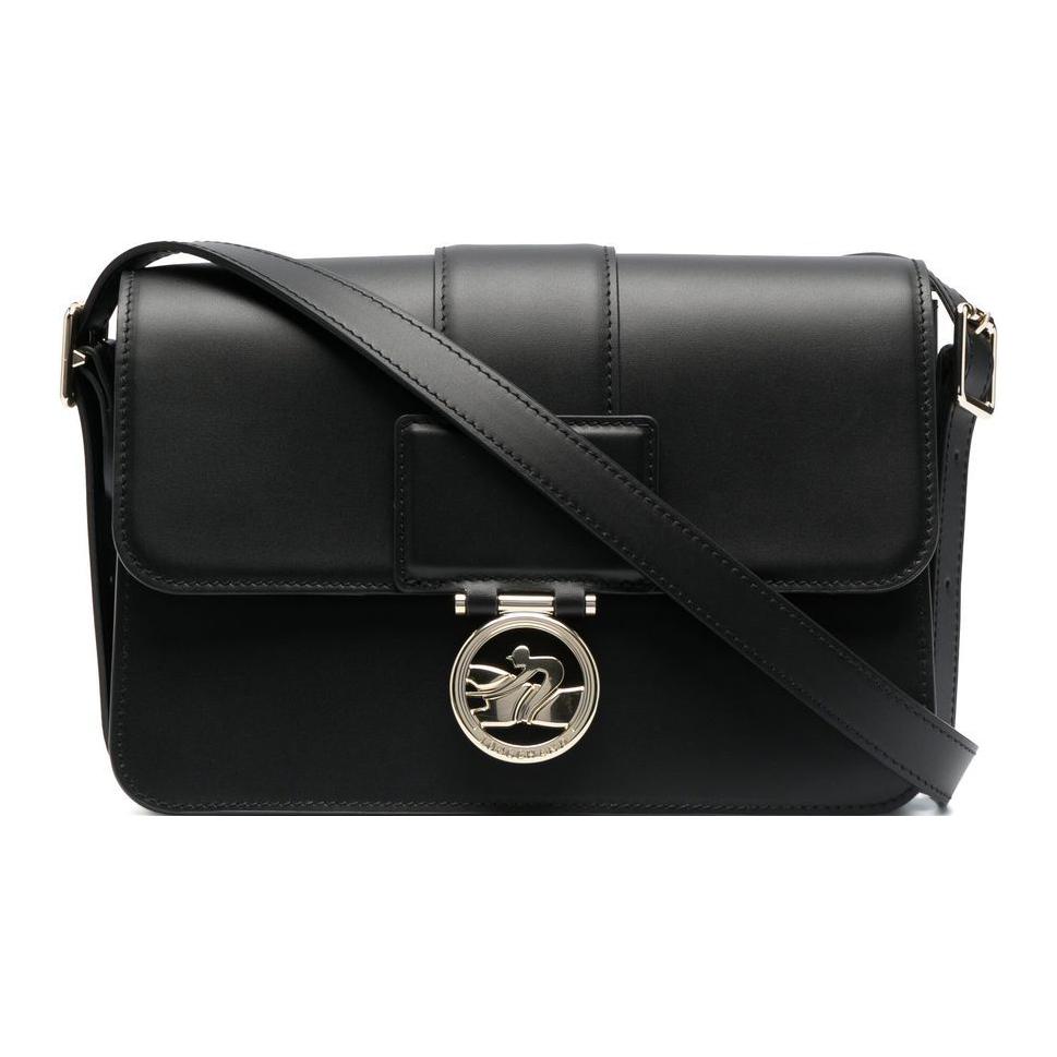 

LONGCHAMP Сумка BOX-TROT из телячьей кожи, квадратная, среднего размера, через плечо, женская, черного цвета