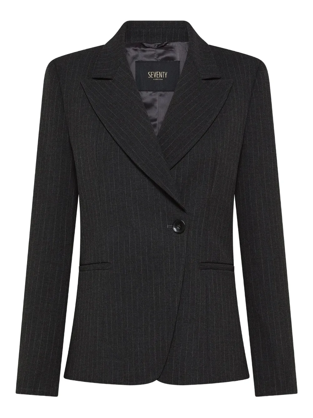 

Пиджак в тонкую полоску Seventy, серый