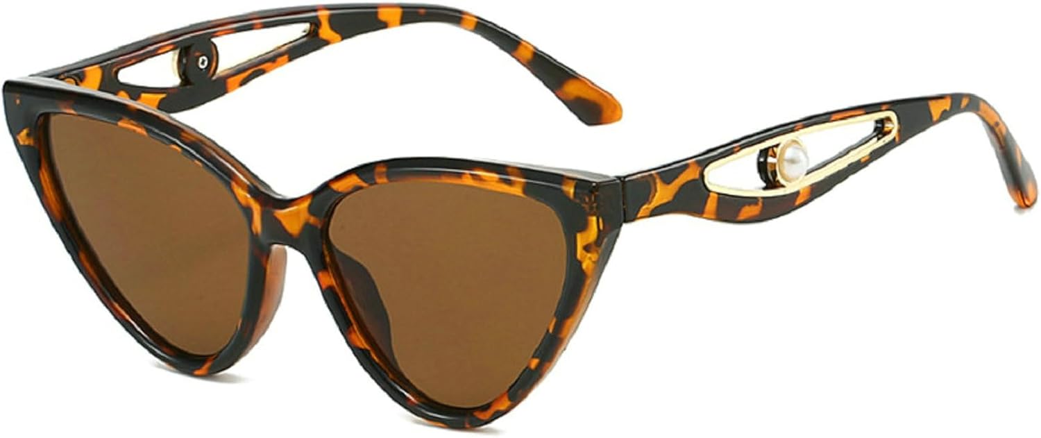 

Большие солнцезащитные очки «кошачий глаз» для женщин, градиентные линзы, ретро-стиль, крупная оправа, защита UV400, модные женские солнцезащитные очки 2025 года mincl, Leopard Brown