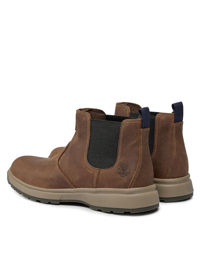 Мужские ботинки челси Timberland Atwells Ave из нубука, коричневый — фото 3