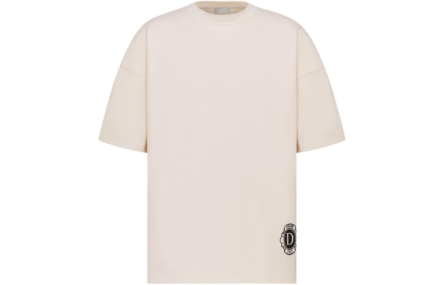 

Футболка с принтом Homme Christian Couture DIOR, Ecru