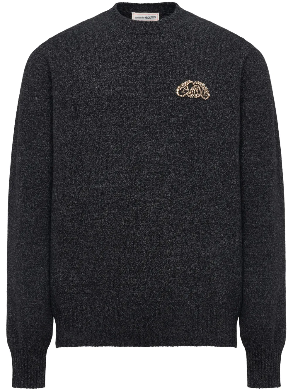 

Джемпер Seal с логотипом Alexander McQueen, серый