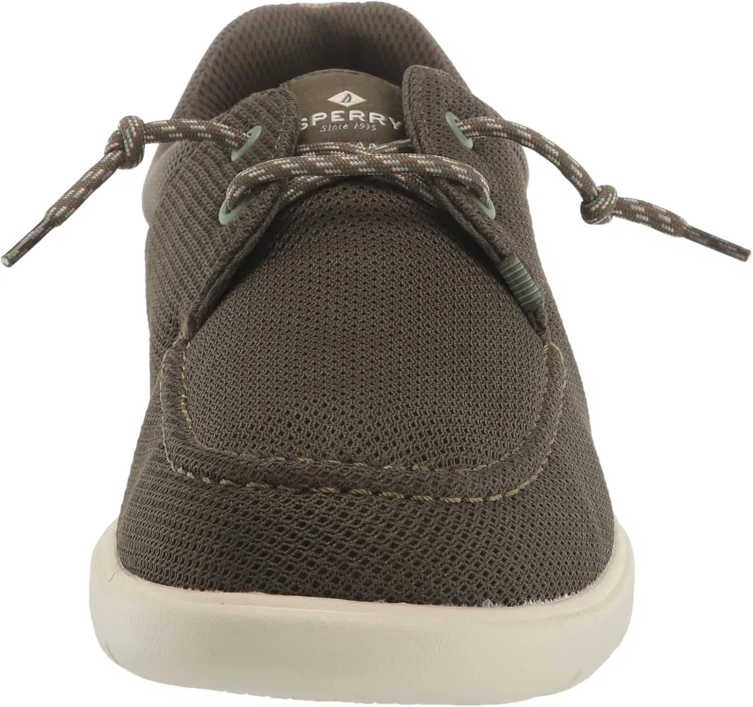 Мужские туфли Sperry Capt Moc, Olive Green Mesh — фото 2