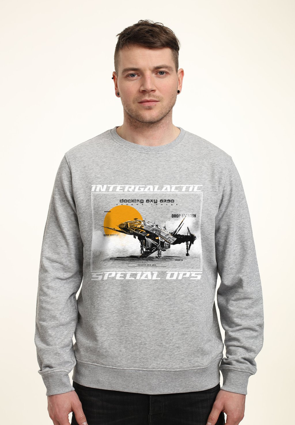 

Толстовка MATT KEELING INTERGALACTIC Henry Tiger, цвет Heather Grey