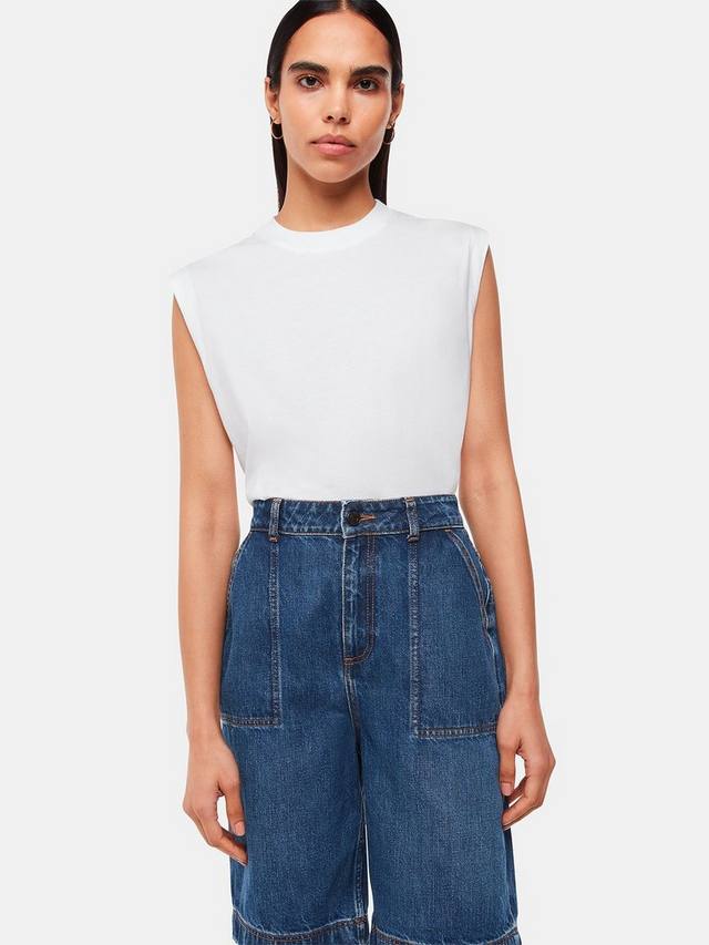 

Безрукавка Ella из хлопка Whistles, White