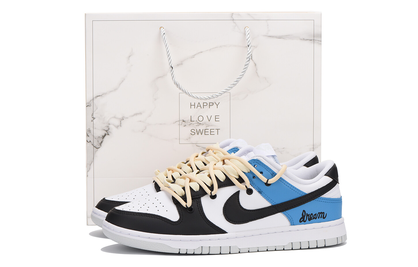 

Кроссовки Nike Dunk Skateboard Shoes Women's Low-Top Blue