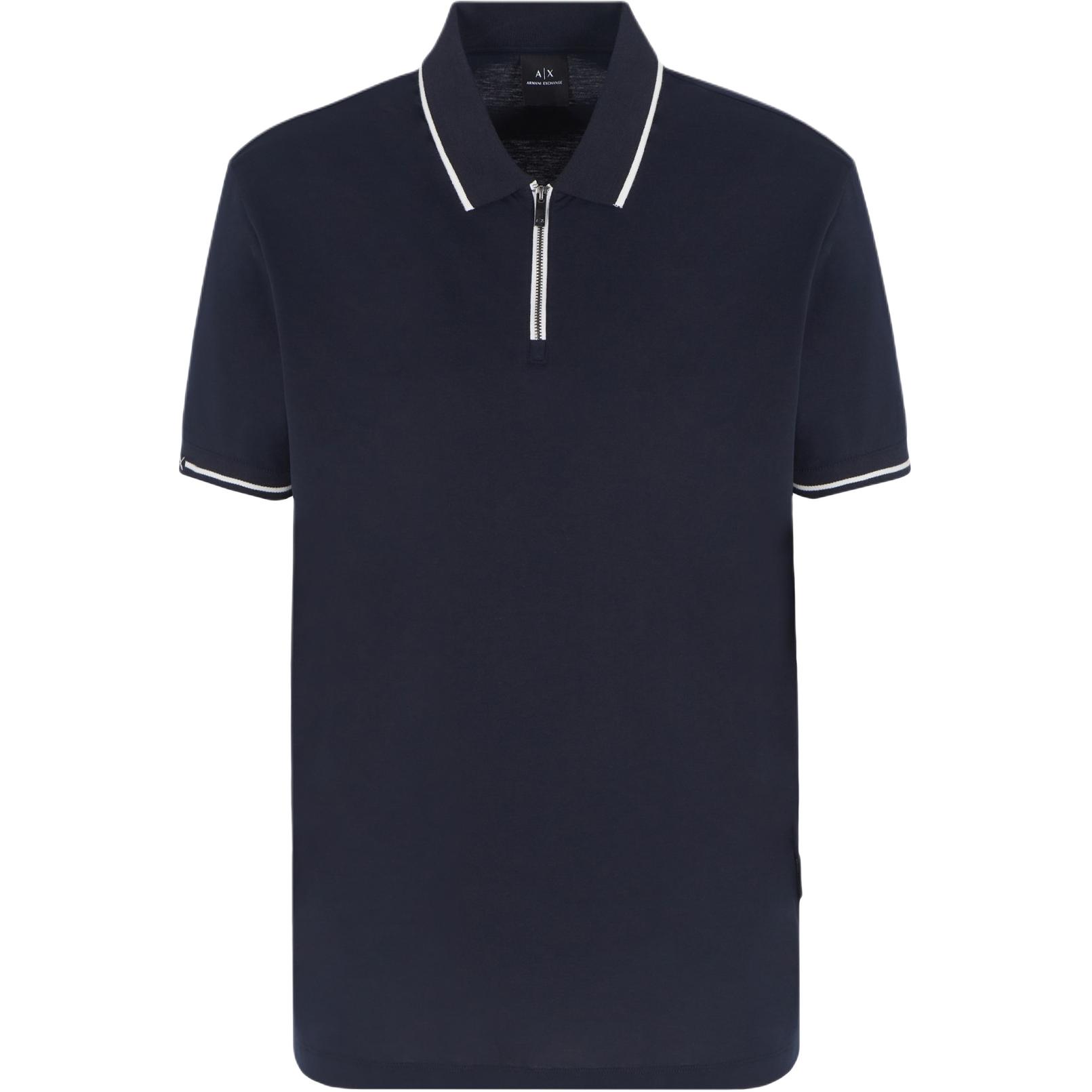 

Футболка поло мужская морская синяя ARMANI EXCHANGE