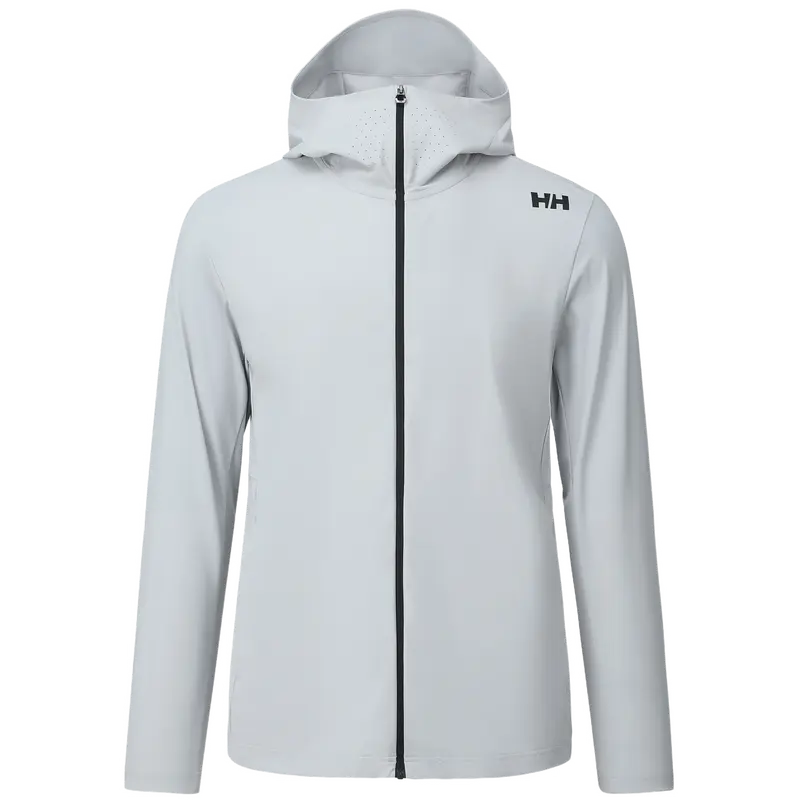 

HELLY HANSEN Мужская суперлегкая дышащая быстросохнущая одежда с защитой от насекомых и ультрафиолета для прохлады на солнце, Light Gray