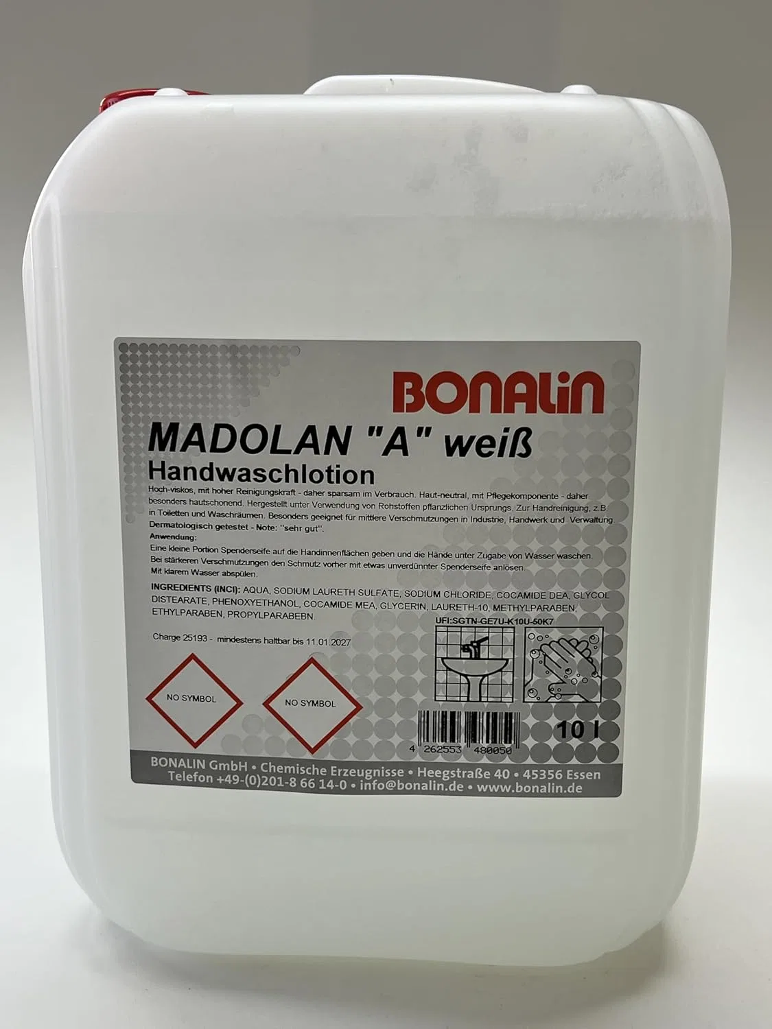 Крем-мыло для рук Bonalin Madolan A, 10 л Bonalin