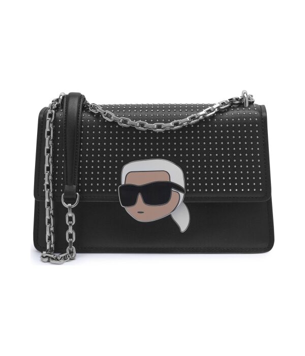 

Кожаная сумка через плечо k/ikonik 2.0 Karl Lagerfeld, черный