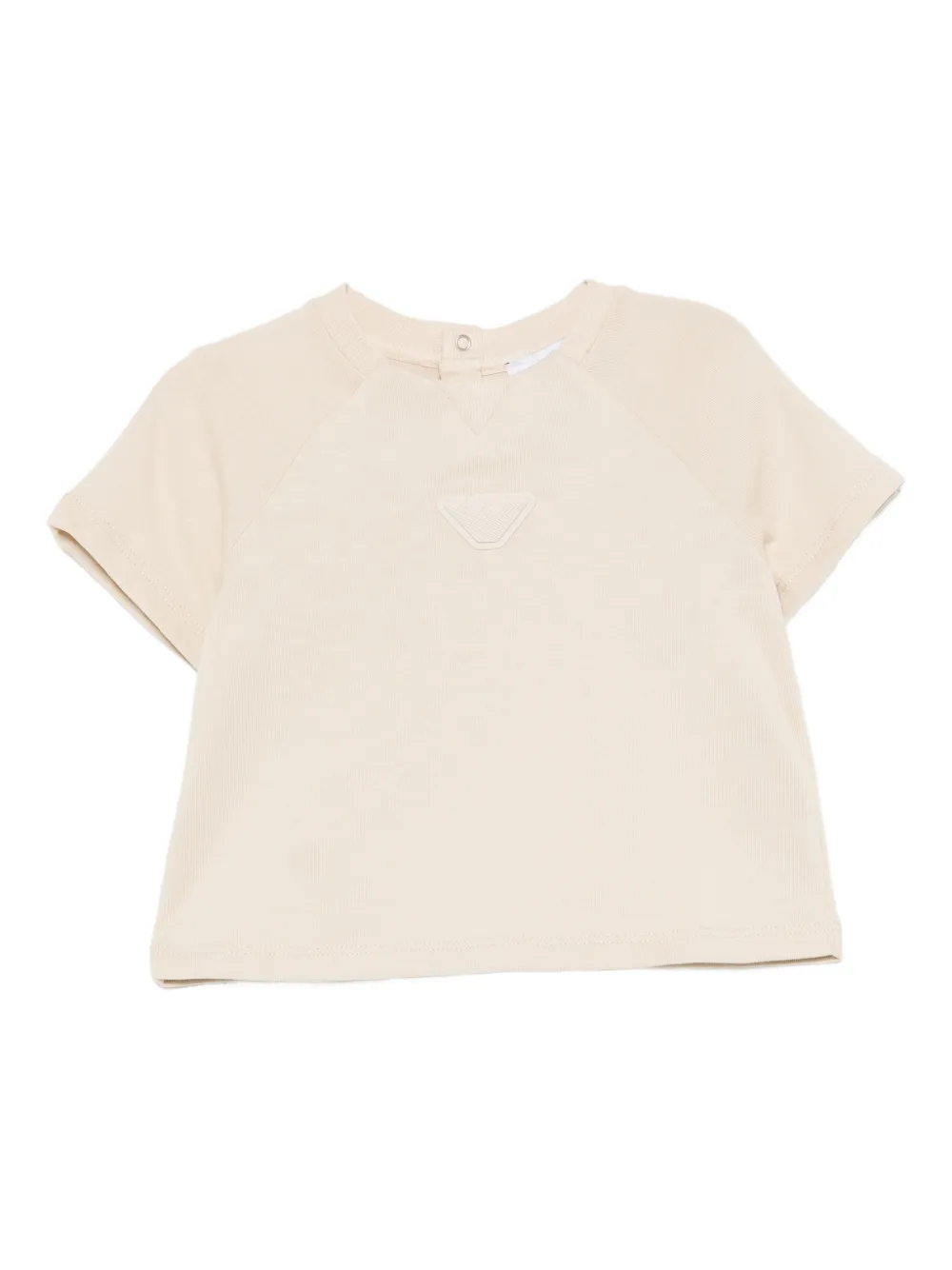 

Футболка с нашивкой-логотипом Emporio Armani Kids, нейтральный
