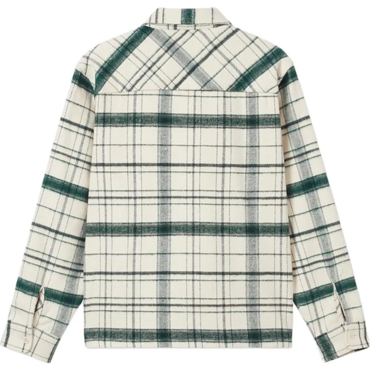Клетчатая рубашка LACOSTE, 6CG/White Green Plaid — фото 3