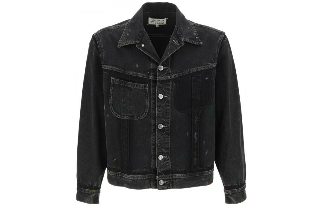 

Джинсовая куртка мужская черная Maison Margiela, черный