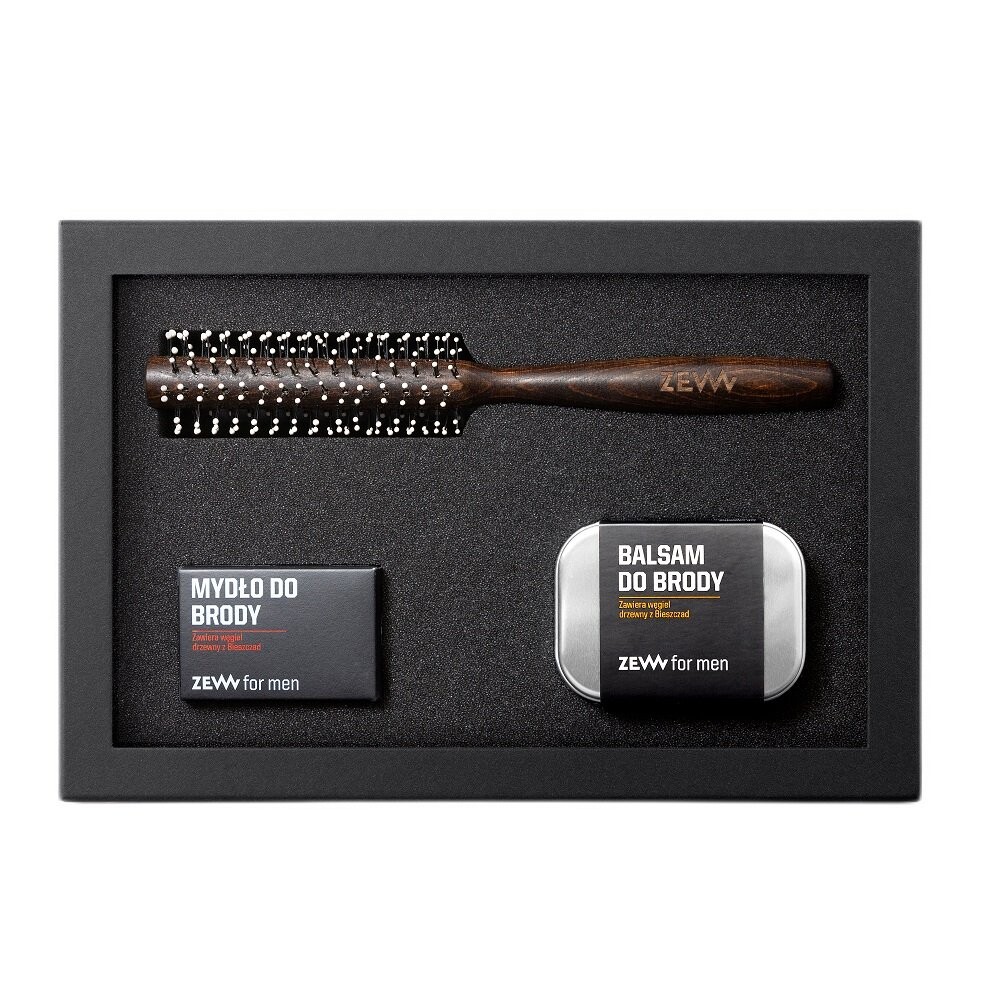 

Zew For Men, Straight Beard, Набор косметики по уходу за бородой, 3 шт