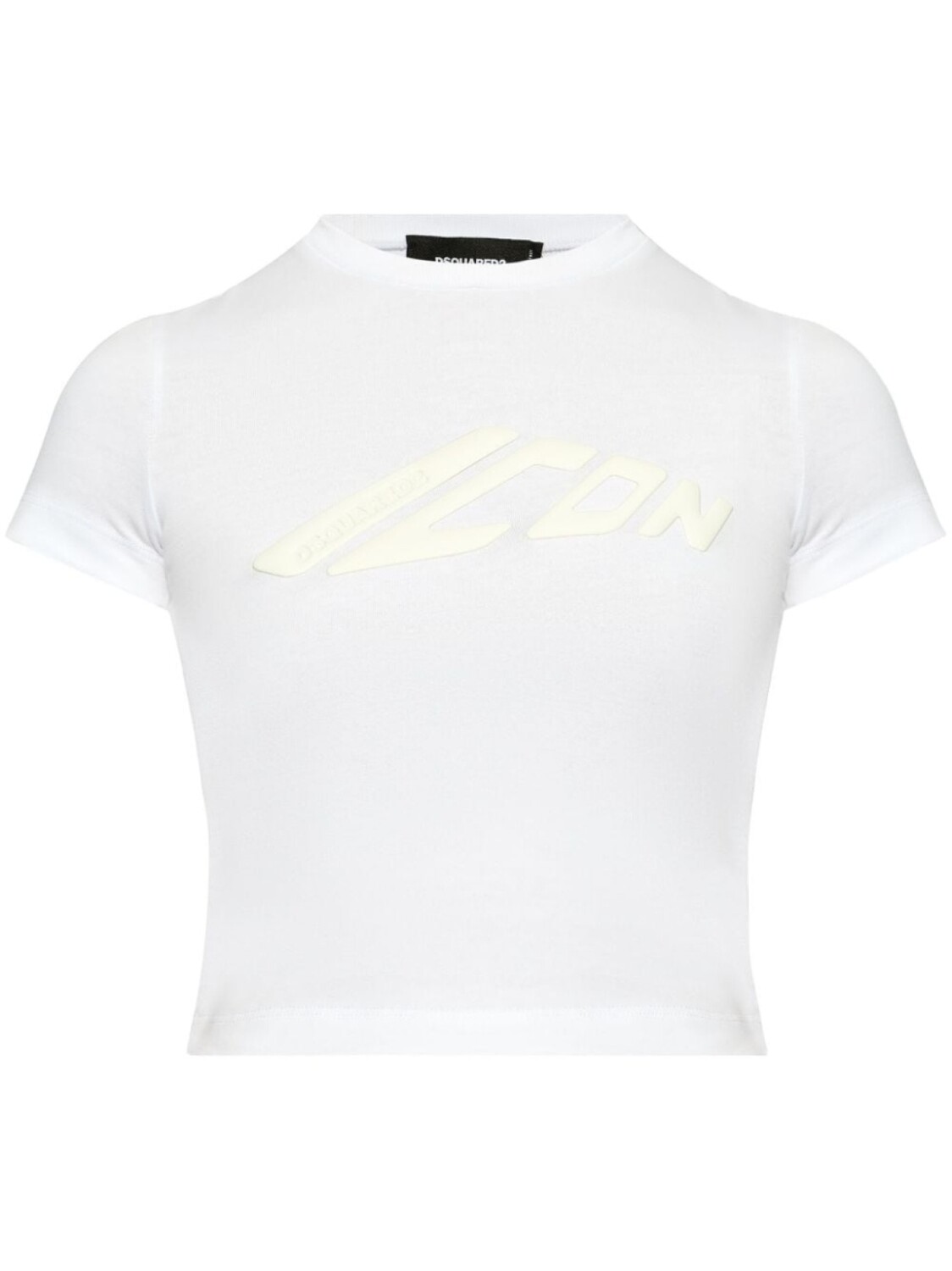 

Dsquared2 футболка Icon укороченная из хлопка, белый