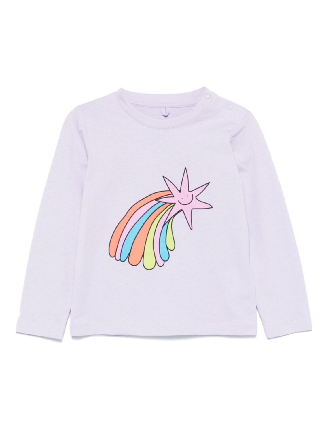 

Футболка со звездным принтом Stella McCartney Kids, фиолетовый