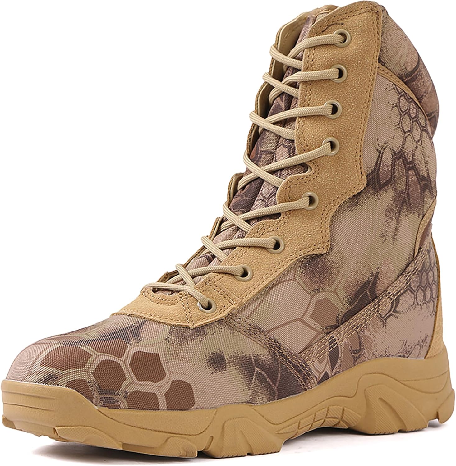 

Мужские ботинки для ходьбы и кемпинга, шнурованные армейские ботинки, камуфляжные военные тактические водонепроницаемые ботинки, боевые ботинки, трекинговые походные ботинки до щиколотки, A-45 Qaxzesa, 45 G